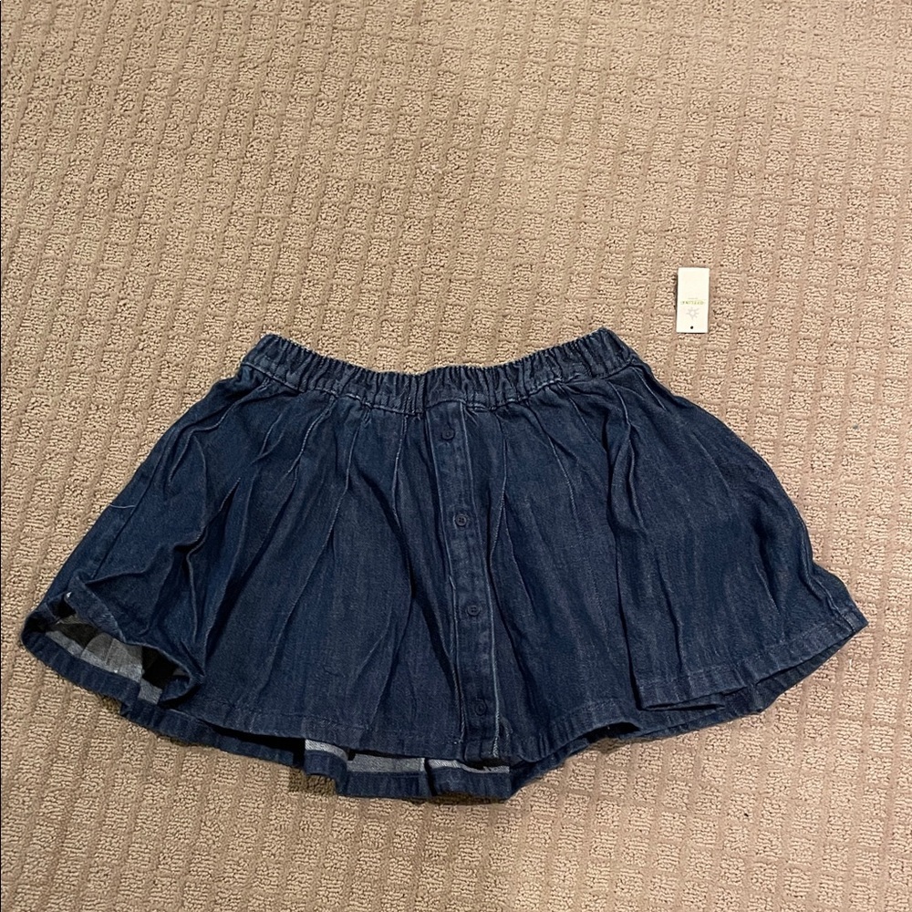 Aerie denim pleated skort